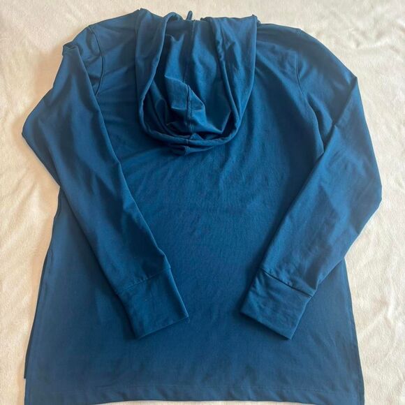 Nike Dri-FIT Women’s Blue Long Sleeve Hoodie | Athletic Activewear | Size M - Picture 4 of 5